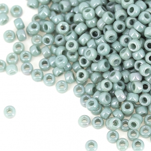 Matubo 10/0 Seed Beads, 2.1 mm - Luster Green, 10 g