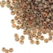 Matubo 10/0 Seed Beads, 2.1 mm - Crystal Picasso, 10 g