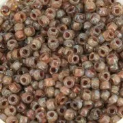 Matubo 10/0 Seed Beads, 2.1 mm - Crystal Picasso, 10 g