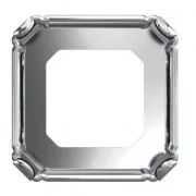 Setting for PureCrystal Imperial cabochon 4480 10 mm Rhodium Tone x1