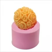 Silicone mold for polymer and metal clay - Rose x1