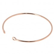 Bangle bracelet 2 loopsx 58x51 mm Rose Gold Tone x1