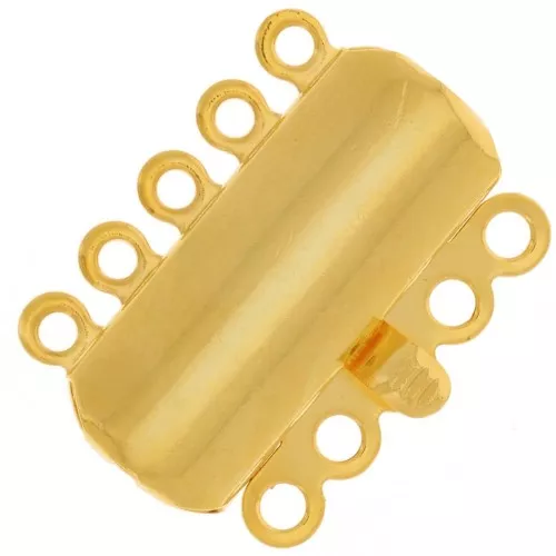 5 strands clasp  19x15mm fine Gold plated x1