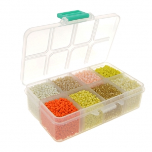 Seed beads assortment 12/0 - 2 mm - 3 effects - Multi Yellow x1