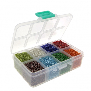 Seed beads assortment 12/0 - 2 mm - Silver Lined  - Multicolored x1
