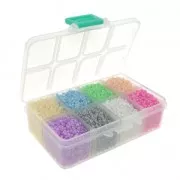 Seed beads assortment 12/0 - 2 mm - Luster - Multi Pastel x1