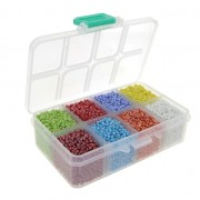 Seed beads assortment 12/0 - 2 mm - Luster  - Multicolored x1|raw }}