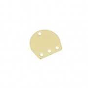 Multi-hole bridge-shaped brass spacer 13x14 mm Light Gold Tone x1