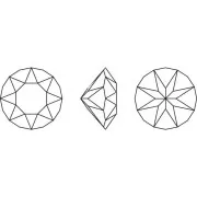 PureCrystal 1088 6 mm Cabochon - Crystal Electra x1