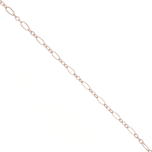 alternate chain (1x3) 2,4 mm Rose Gold filled x 1 m