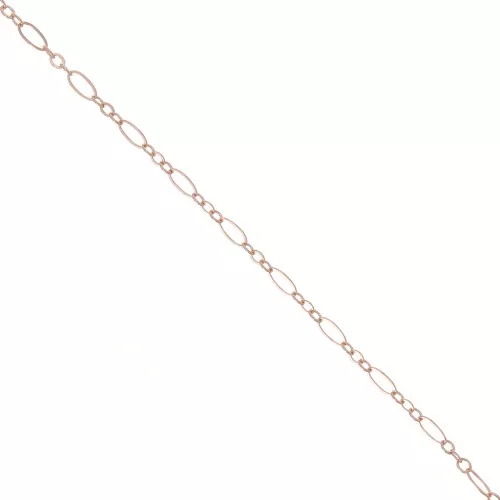 alternate chain (1x3) 2,4 mm Rose Gold filled x 1 m