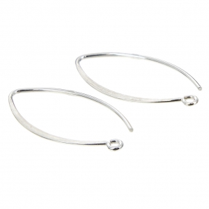 925 Sterling Silver earwires 32 mm x2