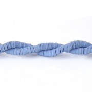Heishi polymer clay rondelle beads 5x1 mm Blue x39 cm