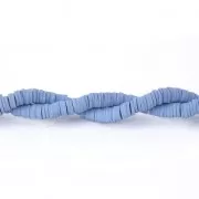 Heishi polymer clay rondelle beads 5x1 mm Blue x39 cm