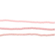 Heishi polymer clay rondelle beads 5x1 mm Rose x39 cm