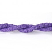 Heishi polymer clay rondelle beads 5x1 mm Multi Violet x39 cm