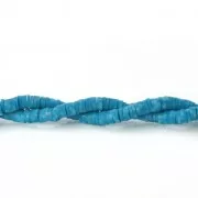 Heishi polymer clay rondelle beads 5x1 mm Multi Blue x39 cm