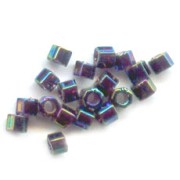 Miyuki Delica 11/0 Hex Cut DBC0005 - Variegated Blue Iris Metallic x8g