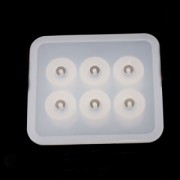 Silicone mold to make oval resin beads of 16 mm x1