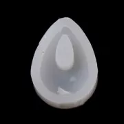 Silicone mold to make resin drop pendants 46x30 mm x2