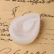 Silicone mold to make resin drop pendants 46x30 mm x2