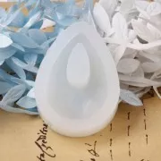 Silicone mold to make resin drop pendants 57x37 mm x2