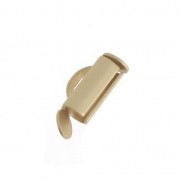 Miyuki seed bead & Delica weaving tip 10 mm - Matt gold x1