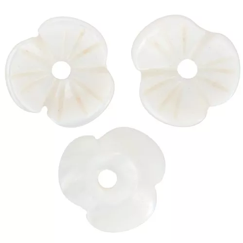 Mother-of-Pearl Flower 10 mm Natural x1