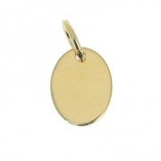 Oval charm/tag 10 mm marked 1/20 14K- Gold-filled x1