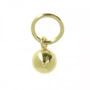 Gold-filled Ball charm 4 mm with 1 closed loop x1