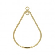 Gold-filled drop spacer 2 loops 31 mm  x1|raw }}