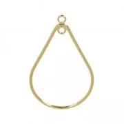 Gold-filled drop spacer 2 loops 31 mm  x1