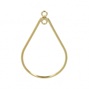 Gold-filled drop spacer 2 loops 31 mm  x1