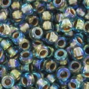 Toho Seed beads 15/0 TO15R995 - Raimbow Aqua Gold Lined|raw }}