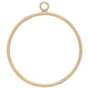 Gold-filled round pendant x1|raw }}