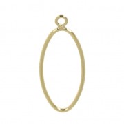 Gold-filled oval pendant x1|raw }}