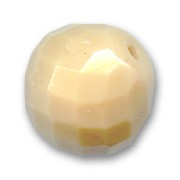Fire Polished faceted round bead 18mm Beige x1