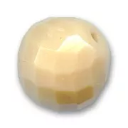 Fire Polished faceted round bead 18mm Beige x1