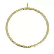 Gold-Filled fine ring for half-drilled bead - Size 54 x1