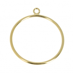 Gold-Filled fine ring with 1 open loop - Size 49 x1