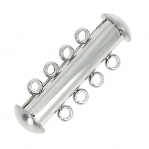 Stainless Steel Sliding clasp 4 rows 26 mm x1