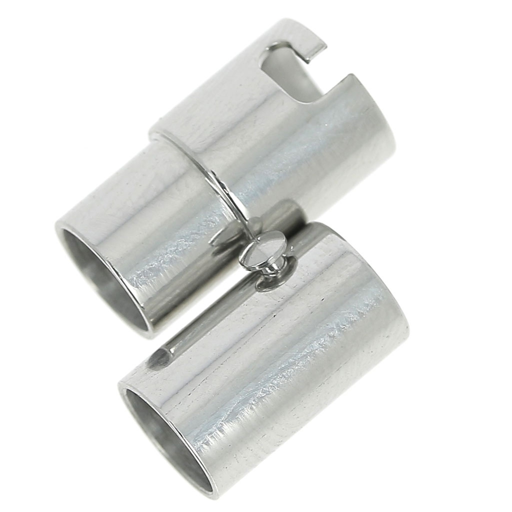 Stainless Steel clasp for 5 mm cord x1 Perles & Co