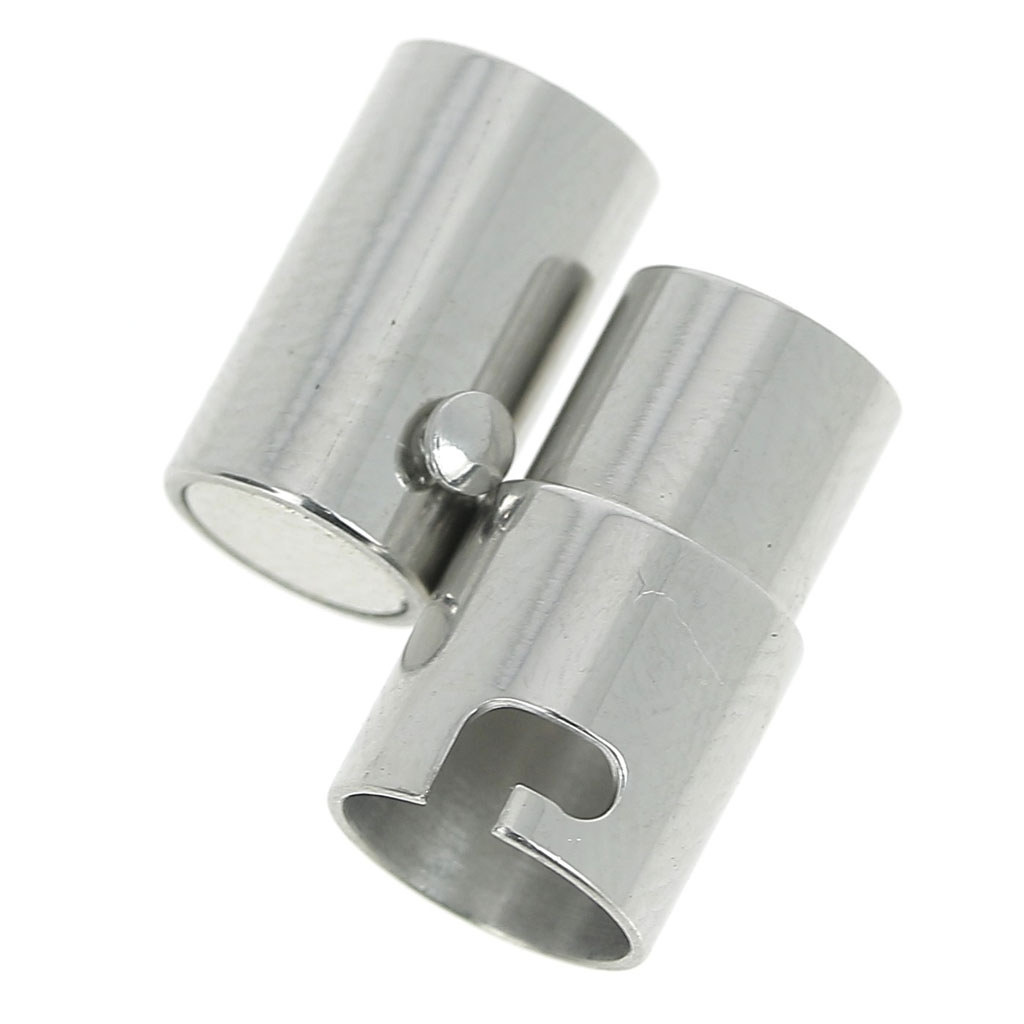 Stainless Steel clasp for 5 mm cord x1 Perles & Co