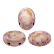 Glass beads Samos® by Puca® 5x7mm Opaque Mix Rose Gold Ceramic Look x10g