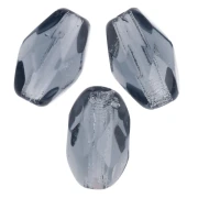 Faceted Olive-Shaped Beads, 6x4 mm - Montana Blue x25