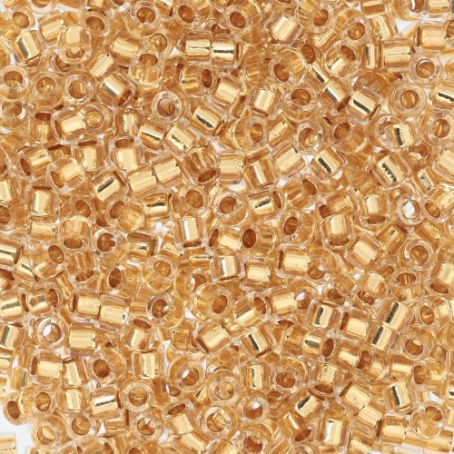 Miyuki Delica 11/0 DB0033 - 24kt Gold Lined Crystal x5g