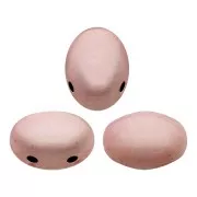 Glass beads Samos® by Puca® 5x7mm Opaque Light Rose Ceramic Look x10g