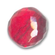 Fire Polished faceted round bead 20mm Light Siam x1