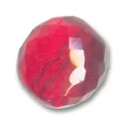 Fire Polished faceted round bead 20mm Light Siam x1