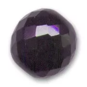 Fire Polished faceted round bead 20mm Purple Velvet x1